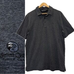 Travis Matthew Mens Zinna Golf Polo Size Large Short Sleeve Pima Cotton Heather